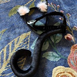 Hannah Anderson Cat Costume dress up. Headband and tail.